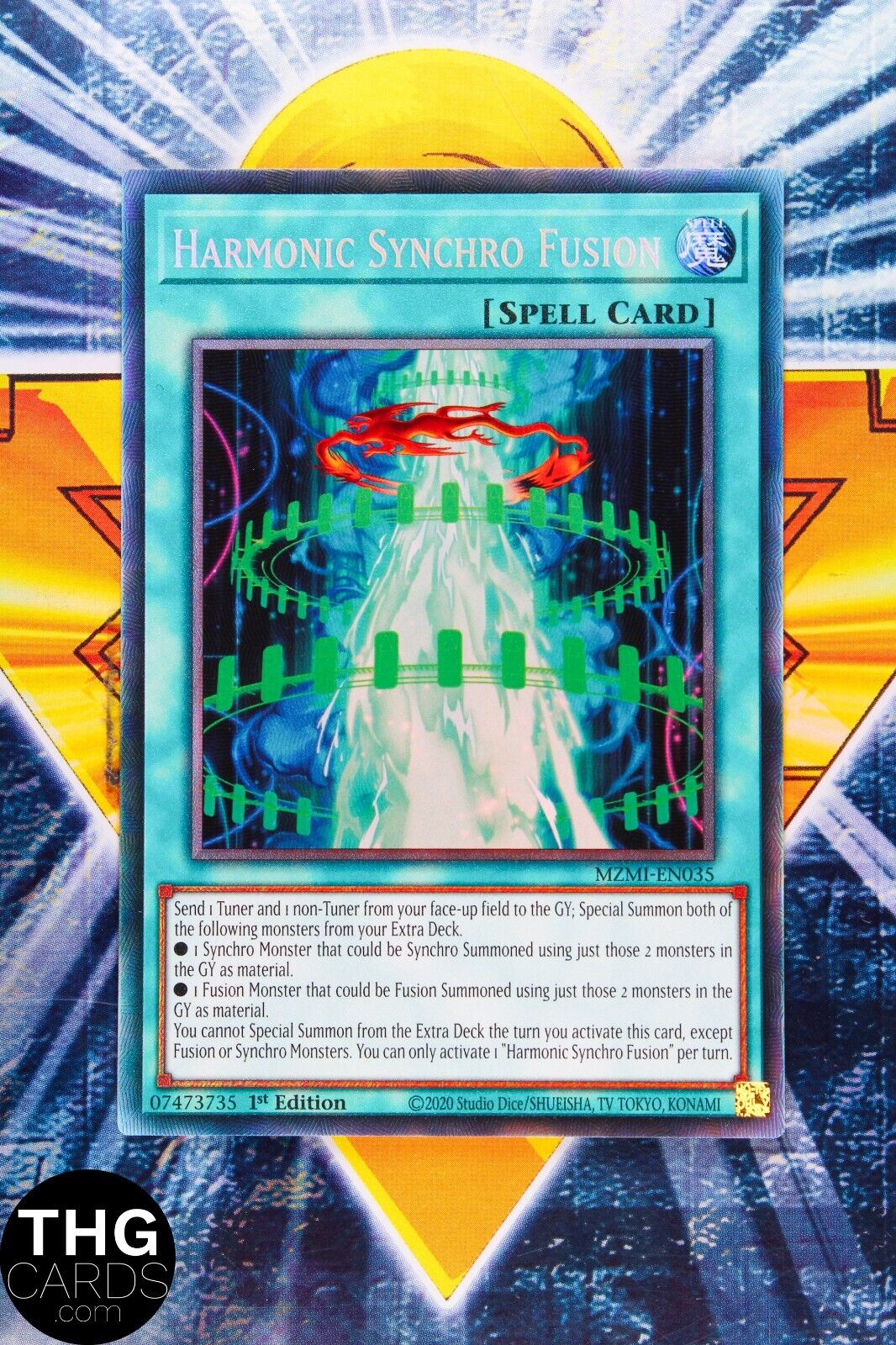 Harmonic Synchro Fusion MZMI-EN035 1st Edition Collectors Rare Yugioh Card