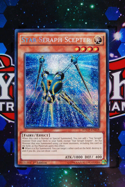 Star Seraph Scepter WSUP-EN018 1st Edition Secret Rare Yugioh Card