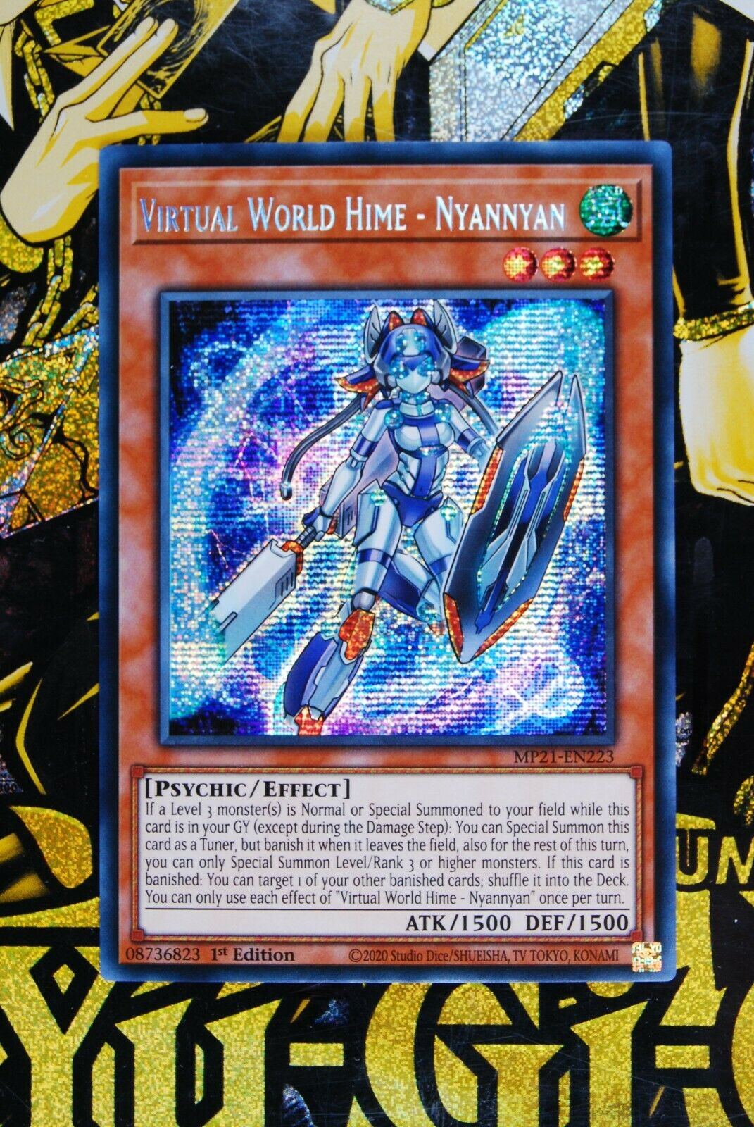 Virtual World Hime - Nyannyan MP21-EN223 1st Edition Secret Rare Yugioh Card