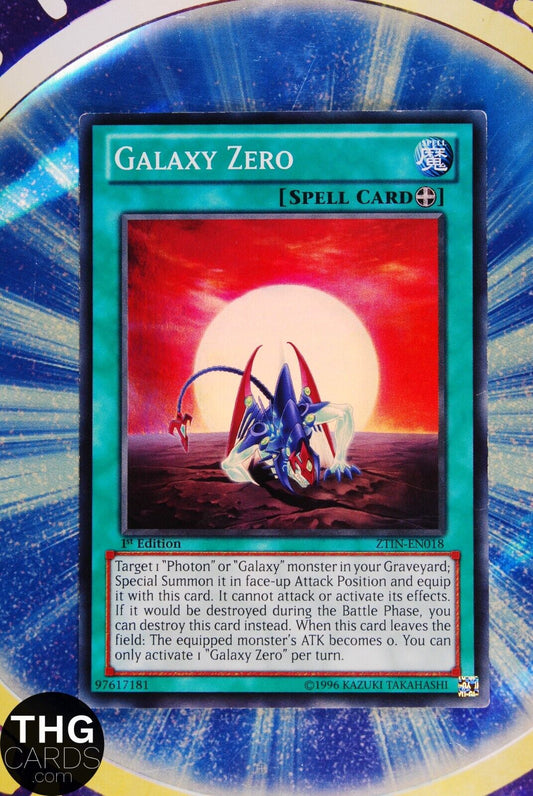 Galaxy Zero ZTIN-EN018 1st Edition Super Rare Yugioh Card