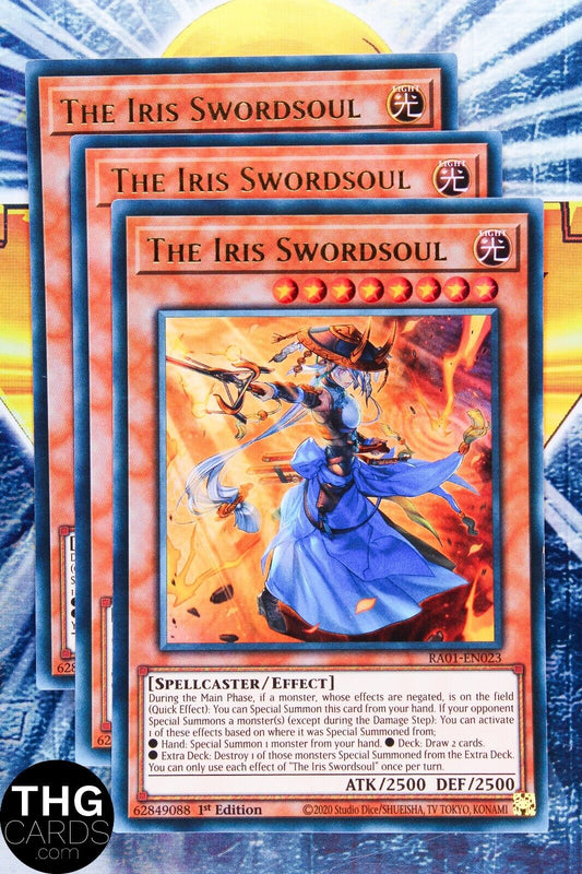 The Iris Swordsoul RA01-EN023 1st Edition Ultra Rare Yugioh Card Playset