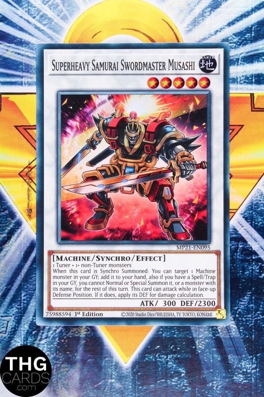 Superheavy Samurai Swordsman Musashi MP21-EN095 1st Ed Super Rare Yugioh Card