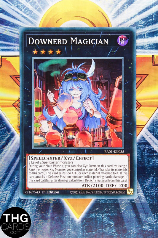 Downerd Magician RA01-EN035 1st Edition Super Rare Yugioh Card