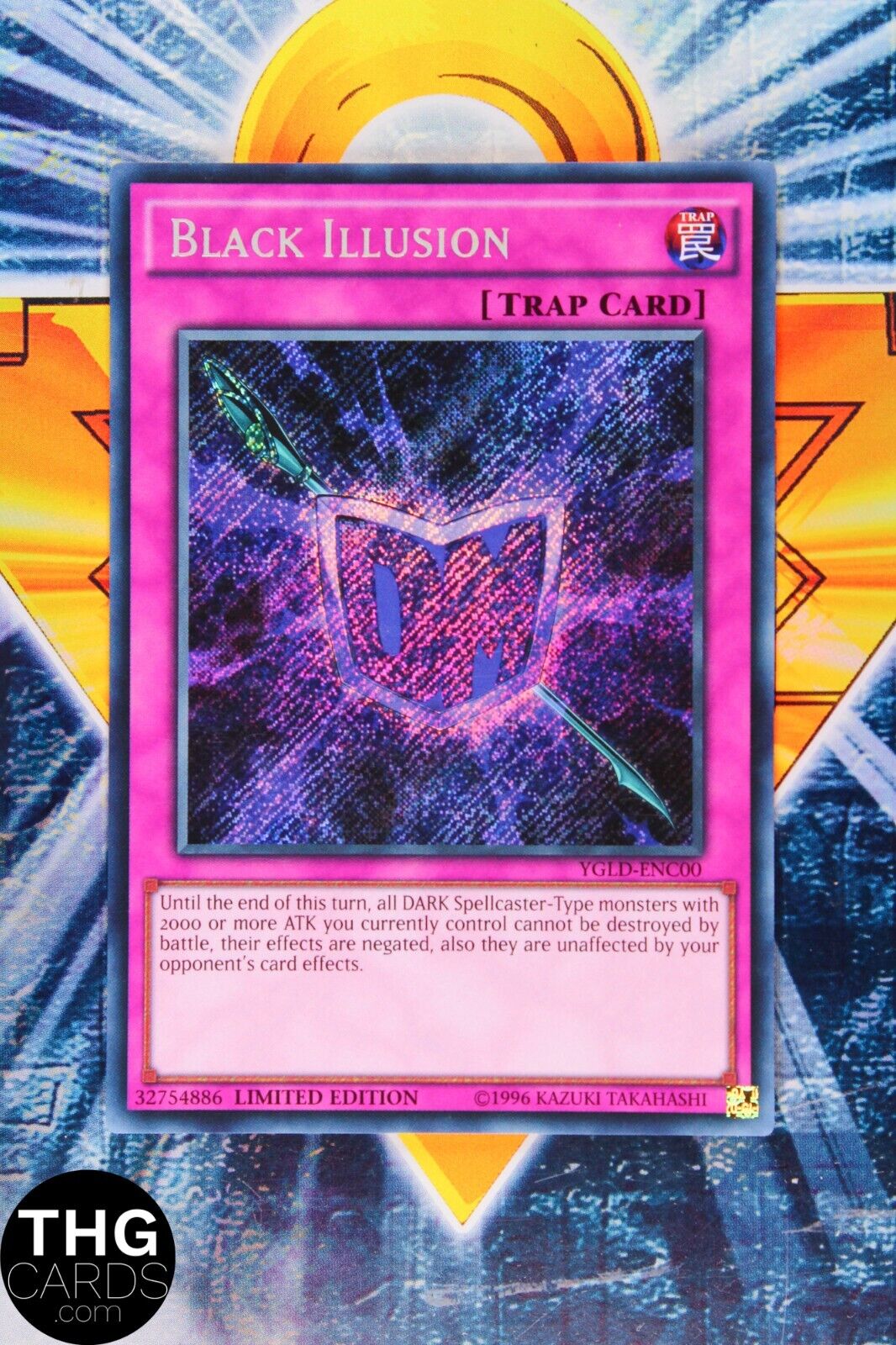 Black Illusion YGLD-ENC00 Secret Rare Yugioh Card