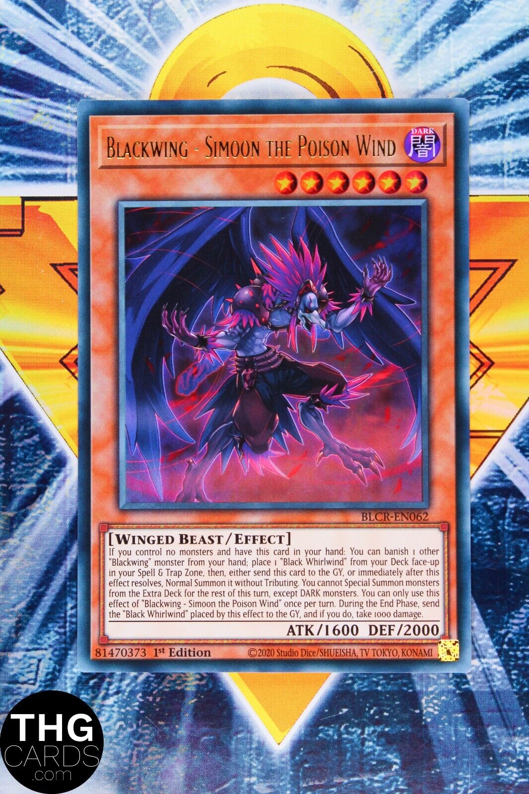 Blackwing - Simoon the Poison Wind BLCR-EN062 1st Ed Ultra Rare Yugioh Playset