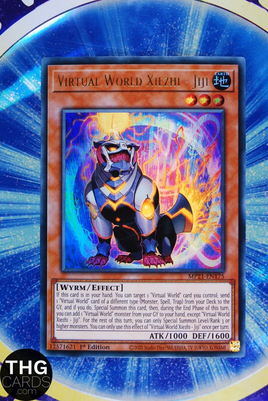 Virtual World Xiezhi - Jiji MP21-EN175 1st Edition Ultra Rare Yugioh Card