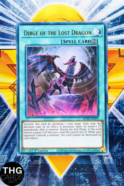 Dirge Of The Lost Dragon MP20-EN079 1st Edition Ultra Rare Yugioh Card