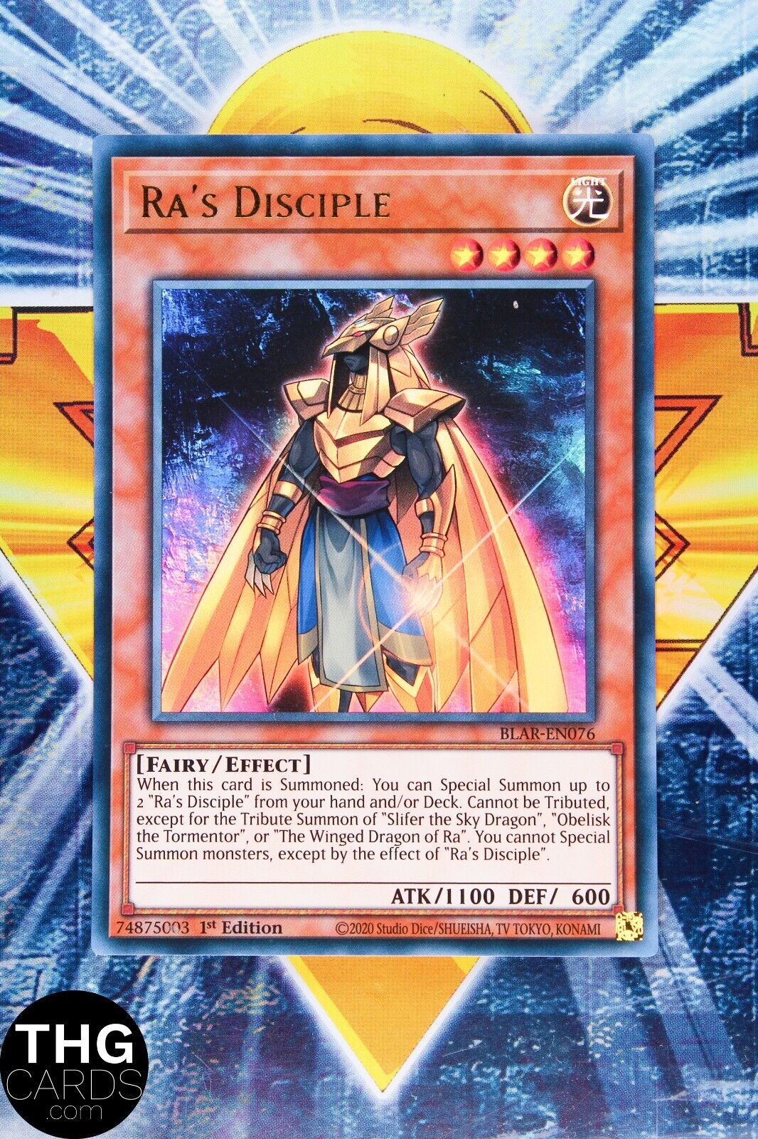 Ra's Disciple BLAR-EN076 1st Edition Ultra Rare Yugioh Card