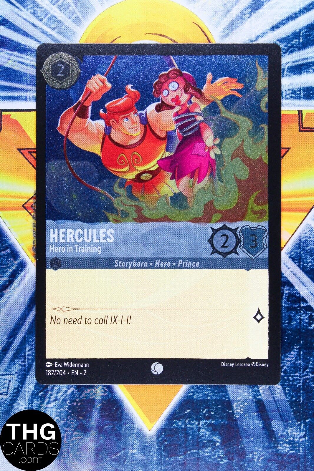 Hercules, Hero in Training 182/204 Foil Common Lorcana Rise Floodborn