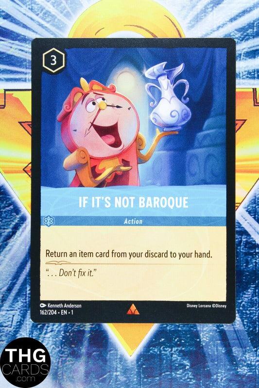 If It's Not Baroque 162/204 Standard Rare Lorcana First Chapter Card