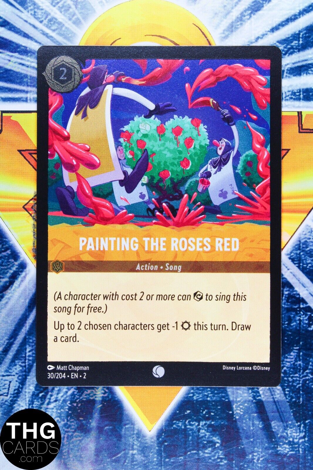 Painting the Roses Red 30/204 Foil Common Lorcana Rise of the Floodborn Card