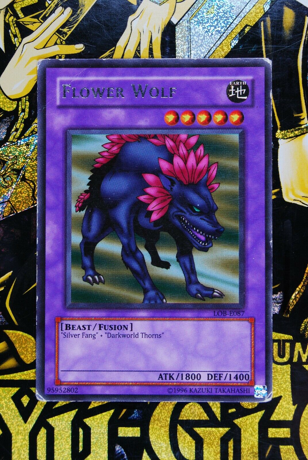 Flower Wolf LOB-E087 Rare Yugioh Card