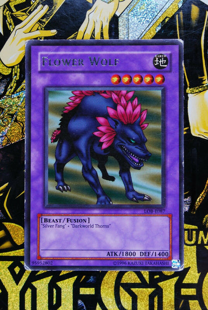 Flower Wolf LOB-E087 Rare Yugioh Card