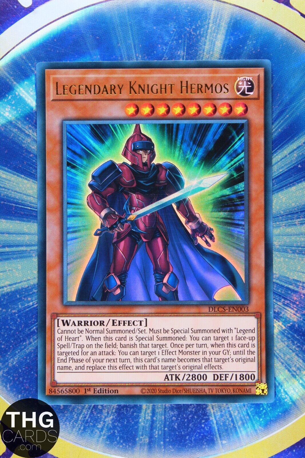 Legendary Knight Hermos DLCS-EN003 1st Edition Ultra Rare Yugioh Card