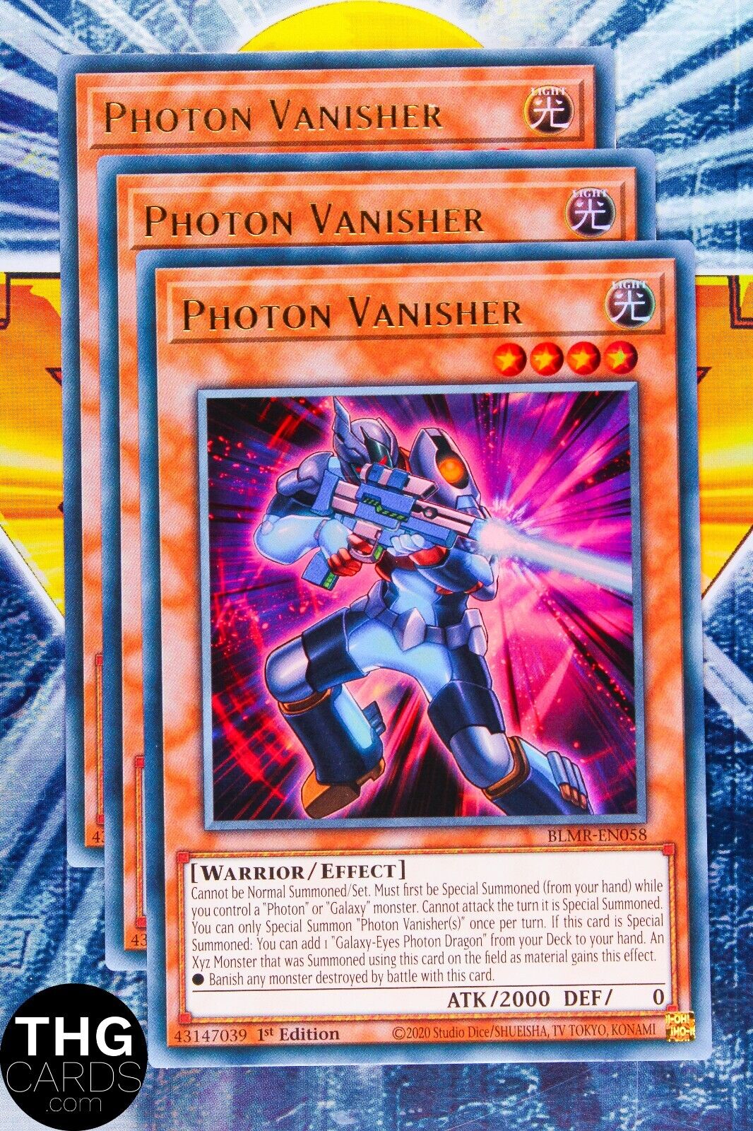 Photon Vanisher BLMR-EN058 1st Edition Ultra Rare Yugioh Card Playset