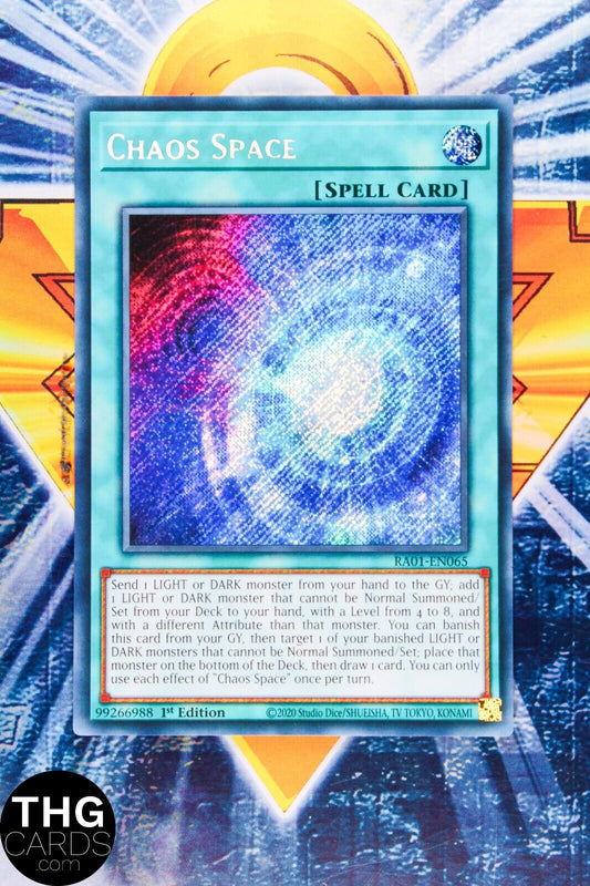 Chaos Space RA01-EN065 1st Edition Secret Rare Yugioh Card