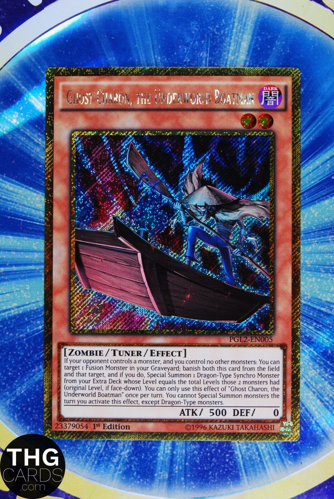 Ghost Charon, the Underworld Boatman PGL2-EN005 1st Ed Secret Rare Yugioh Card