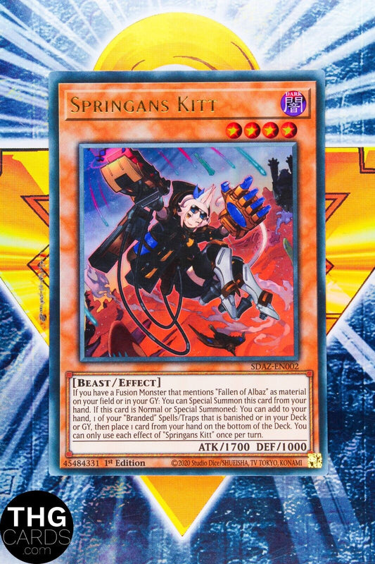 Springans Kitt SDAZ-EN002 1st Edition Ultra Rare Yugioh Card