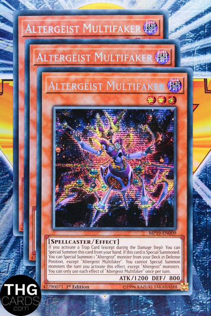 Altergeist Multifaker MP19-EN009 1st Edition Rare Yugioh Card Playset