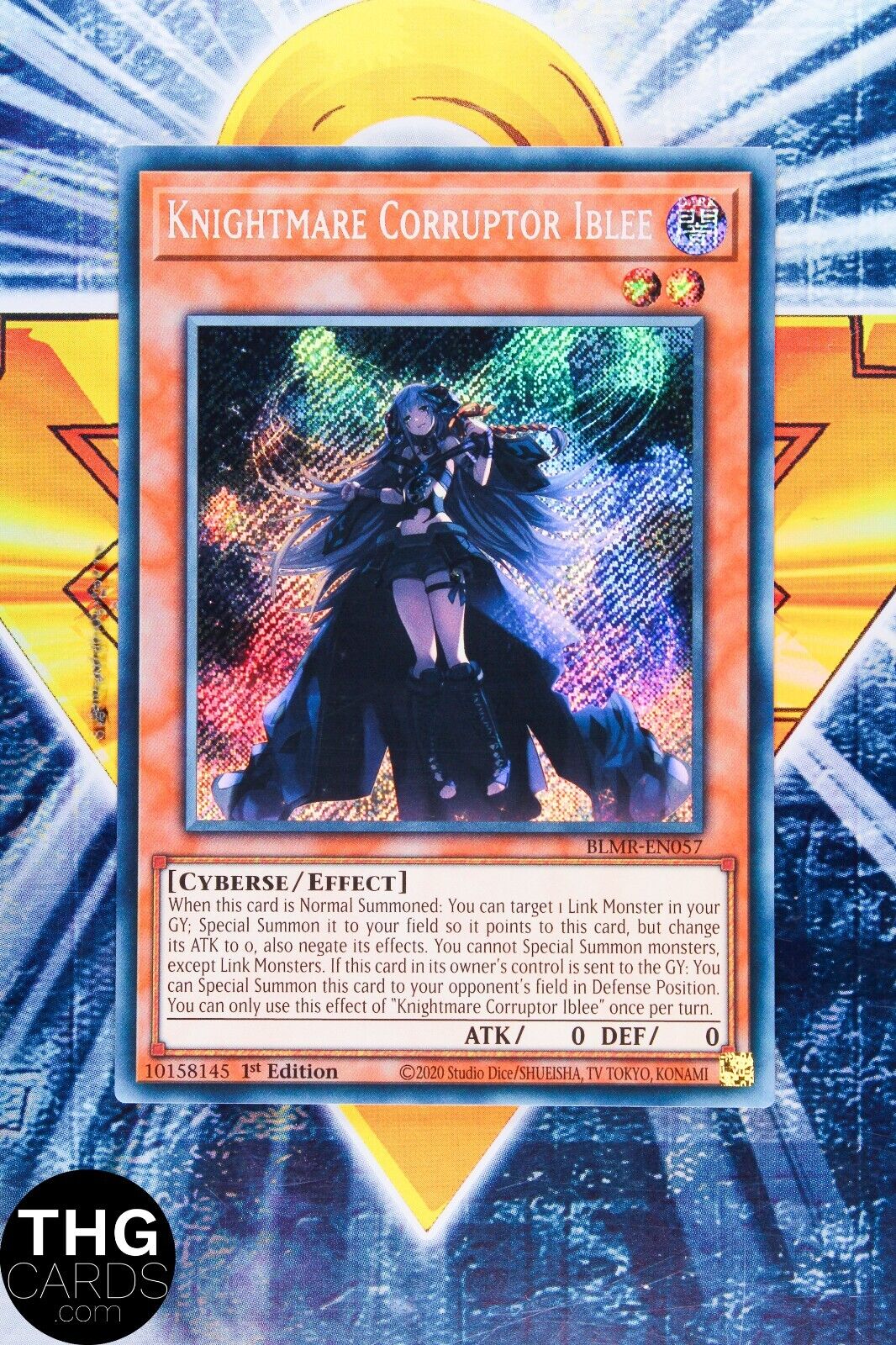 Knightmare Corruptor Iblee BLMR-EN057 1st Edition Secret Rare Yugioh Card