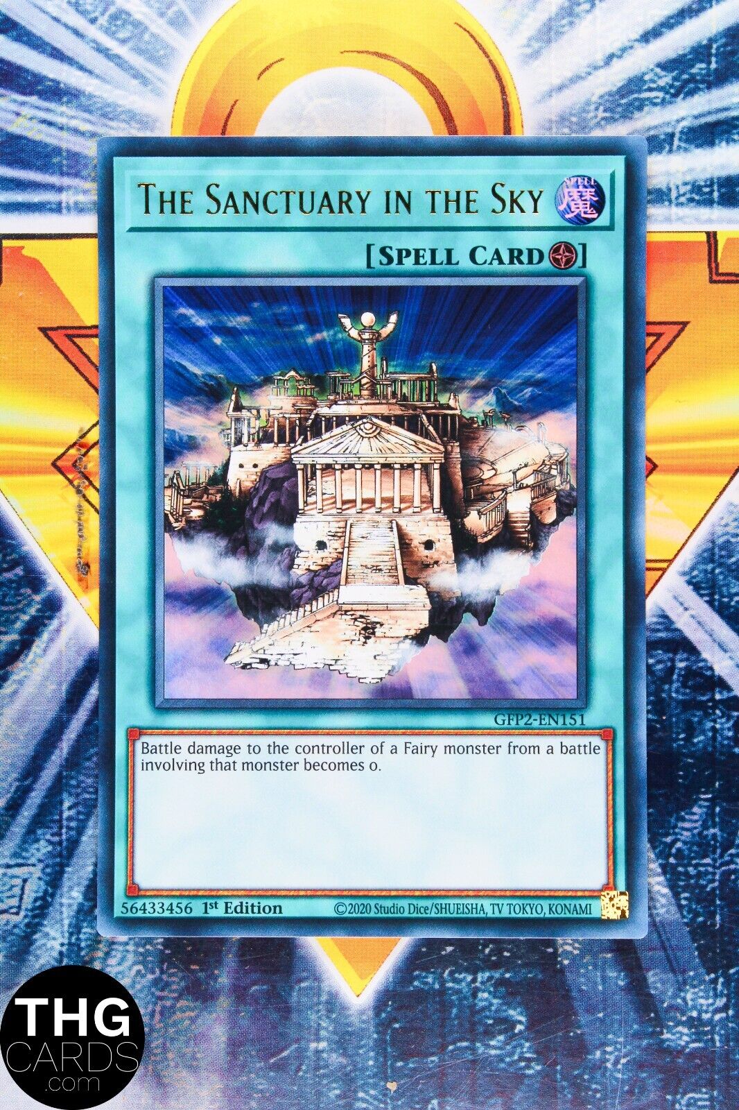 The Sanctuary In The Sky GFP2-EN151 1st Edition Ultra Rare Yugioh Card