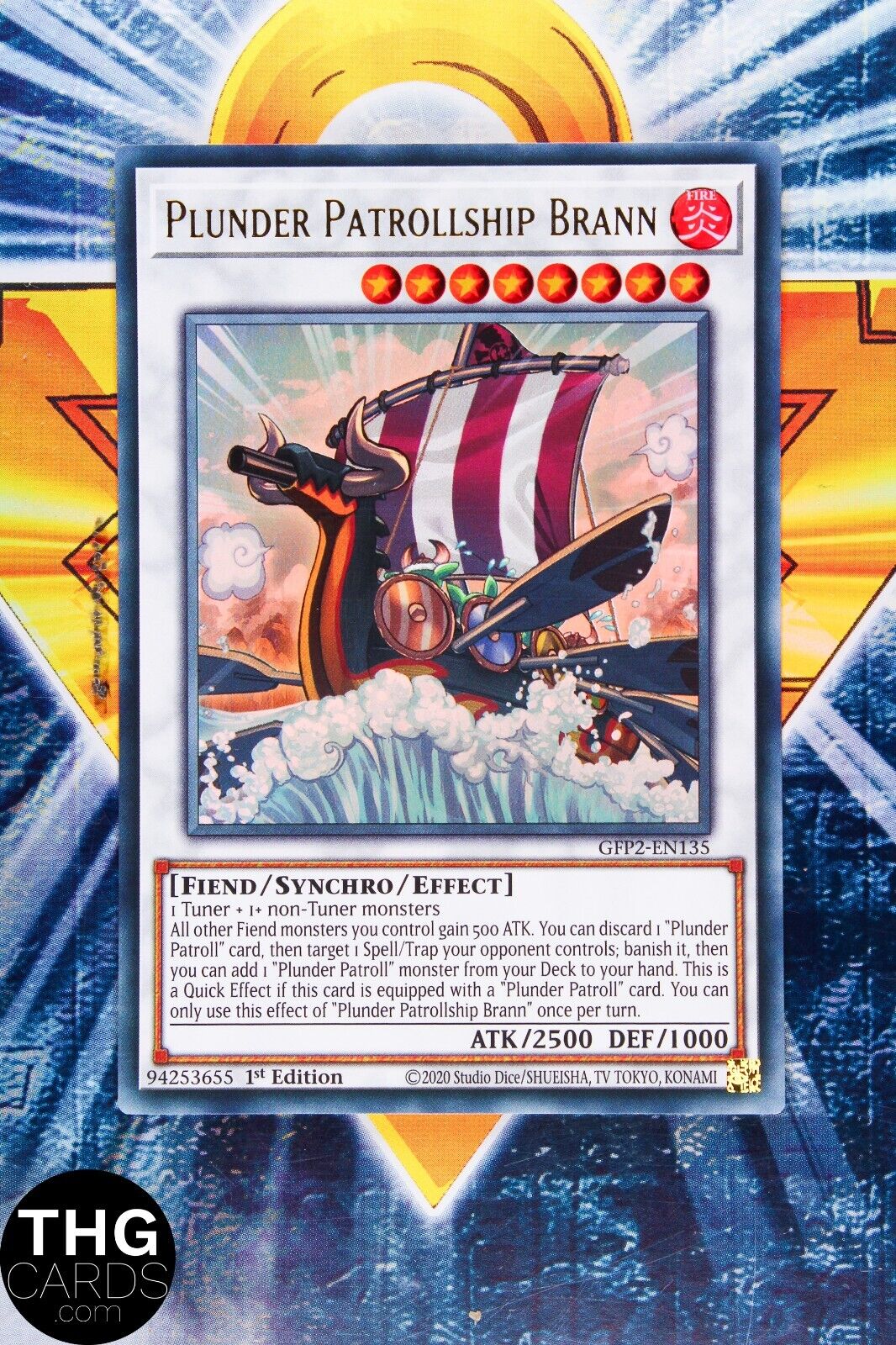 Plunder Patrollship Brann GFP2-EN135 1st Edition Ultra Rare Yugioh Card