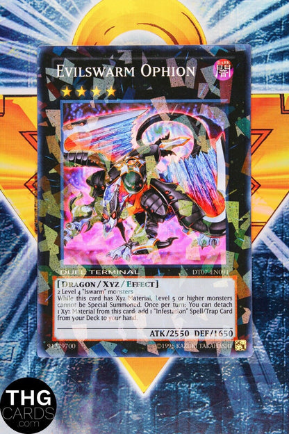 Evilswarm Ophion DT07-EN091 Parallel Super Rare Yugioh Card Duel Terminal