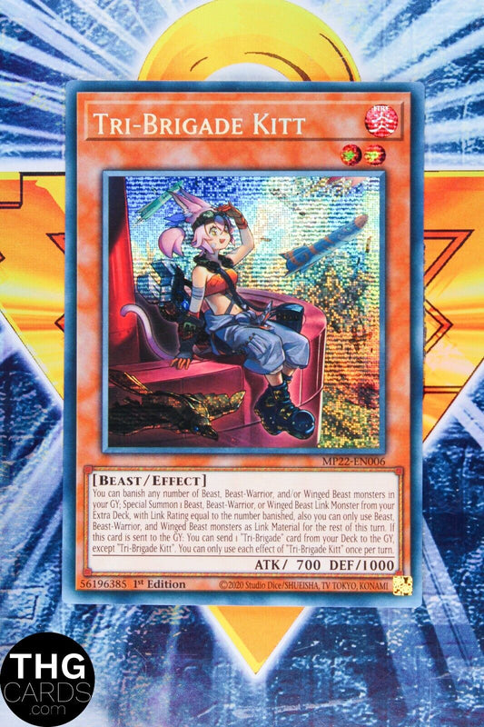 Tri-Brigade Kitt MP22-EN006 1st Edition Secret Rare Yugioh Card