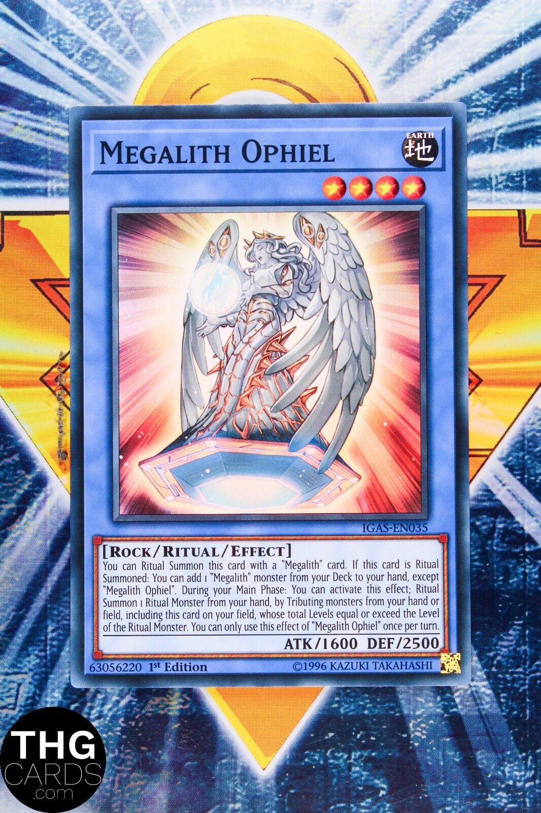 Megalith Ophiel IGAS-EN035 1st Edition Super Rare Yugioh Card