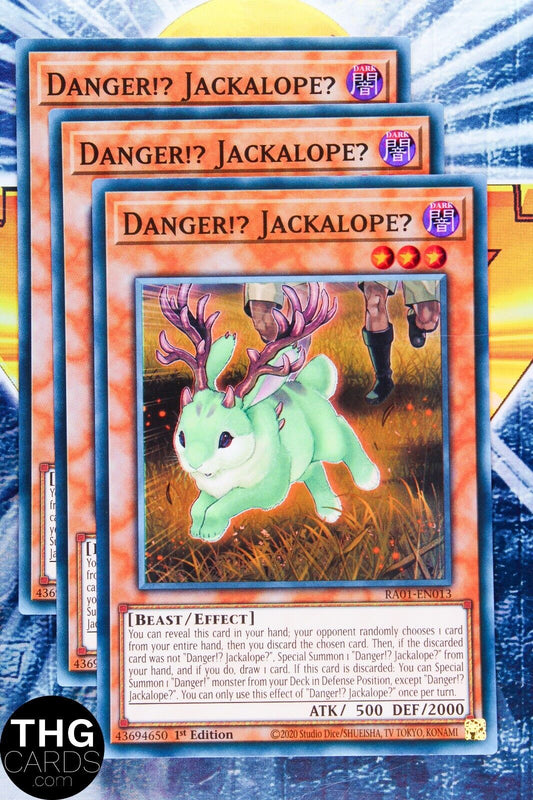 Danger!? Jackalope? RA01-EN013 1st Ed Super Rare Yugioh Card Playset