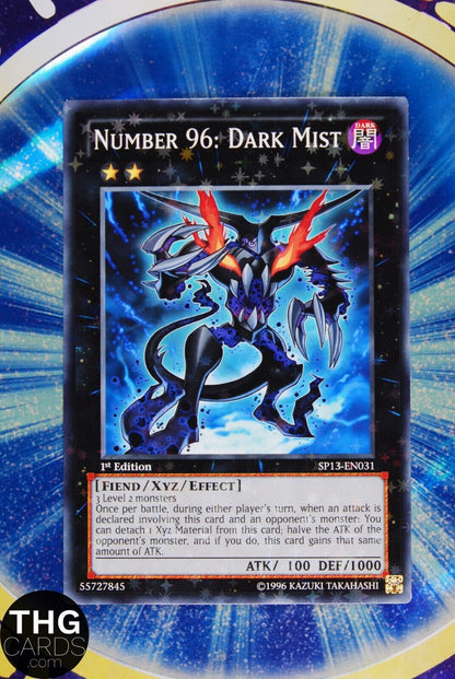 Number 96: Dark Mist SP13-EN031 1st Edition Starfoil Rare Yugioh Card