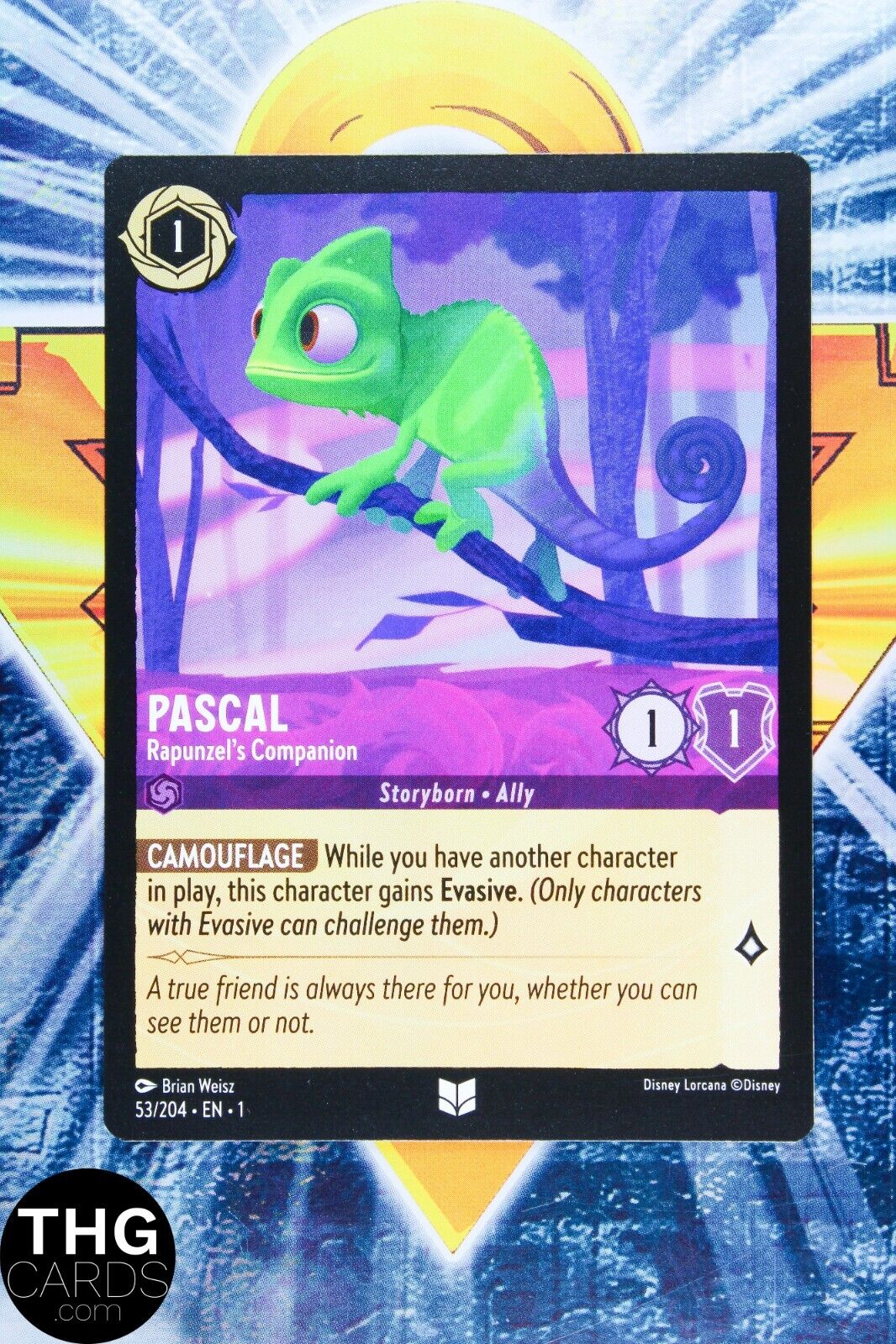 Pascal, Rapunzel's Companion 53/204 Standard Uncommon Lorcana First Chapter Card