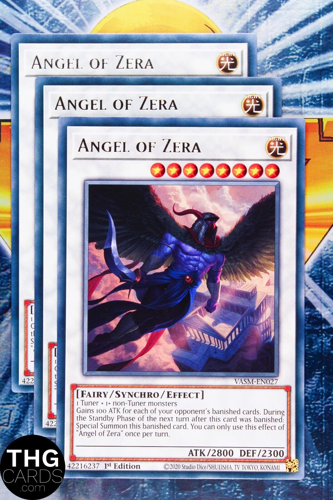 Angel of Zera VASM-EN027 1st Edition Rare Yugioh Card Playset