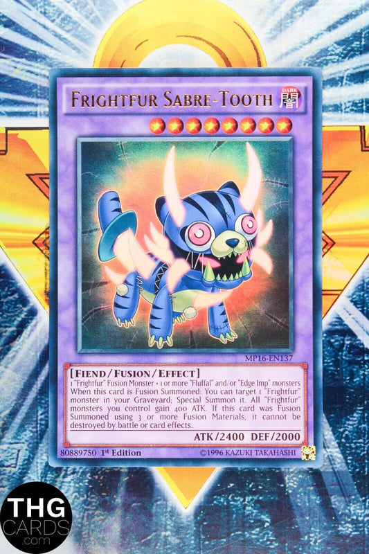 Frightfur Sabre-Tooth MP16-EN137 1st Ultra Rare Yugioh Card