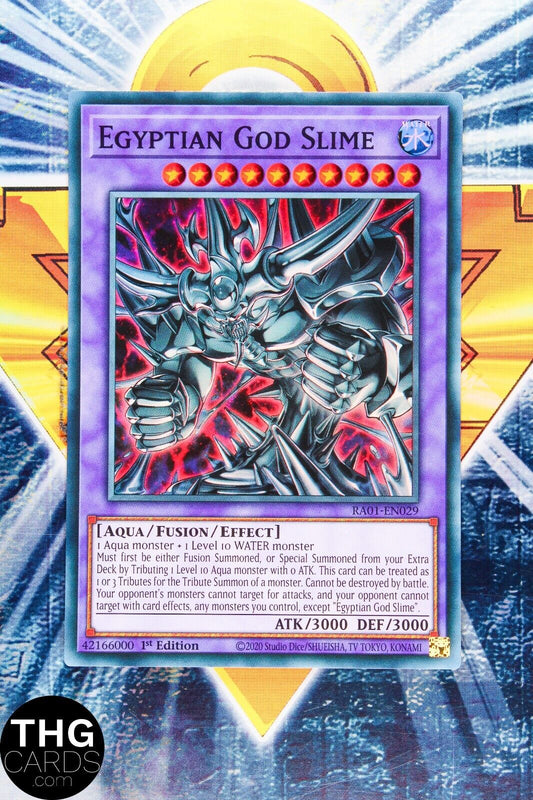 Egyptian God Slime RA01-EN029 1st Ed Super Rare Yugioh Card