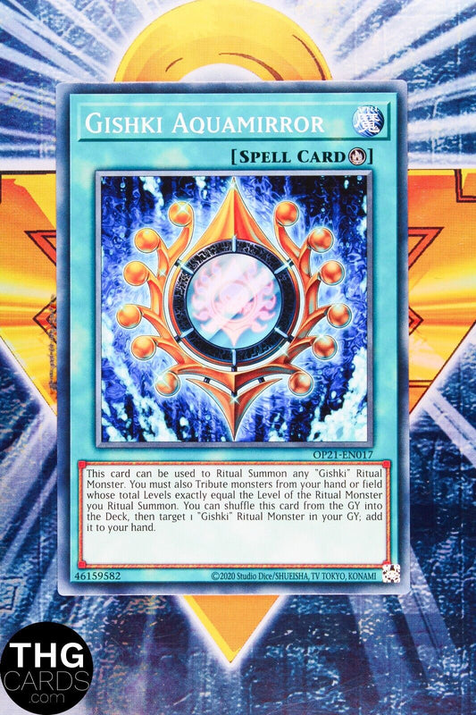 Gishki Aquamirror OP21-EN017 Common Yugioh Card