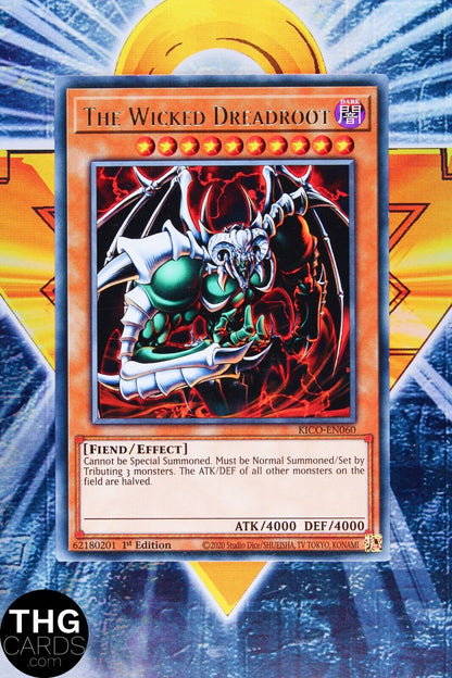 The Wicked Dreadroot KICO-EN060 1st Edition Rare Yugioh Card Playset