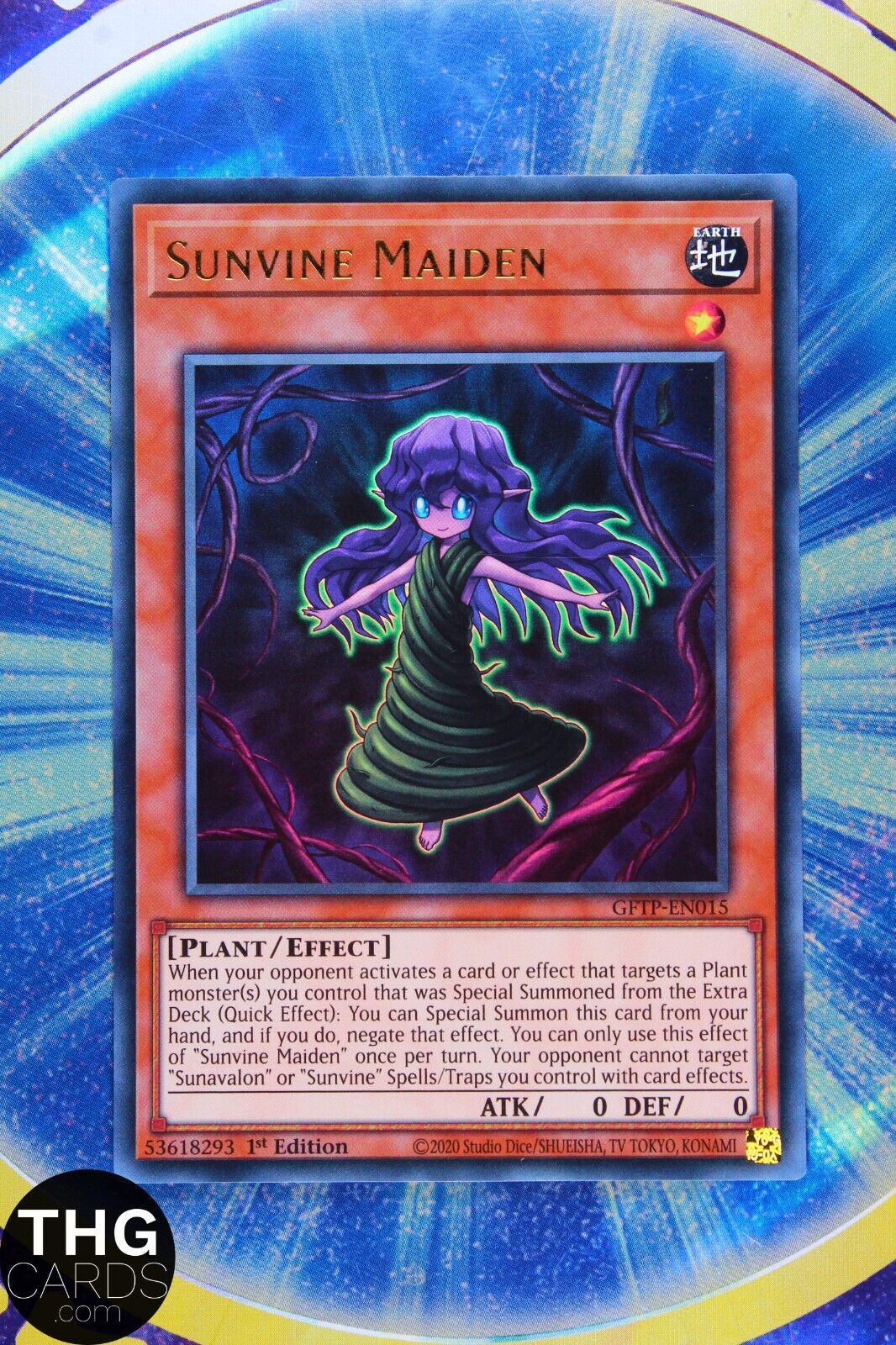 Sunvine Maiden GFTP-EN015 1st Edition Ultra Rare Yugioh