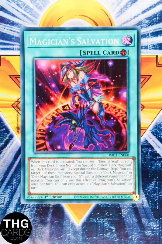 Magician's Salvation RA01-EN068 1st Edition Super Rare Yugioh Card