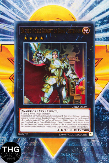 Sacred Noble Knight Of King Custennin CYHO-EN089 1st Ed Ultra Rare Yugioh Card