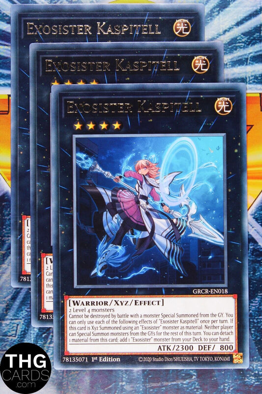 Exosister Kaspitell GRCR-EN018 1st Edition Rare Yugioh Card Playset