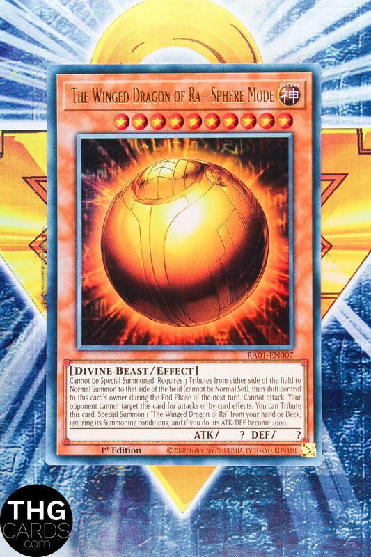 The Winged Dragon of Ra - Sphere Mode RA01-EN007 1st Ed Ultra Rare Yugioh Card