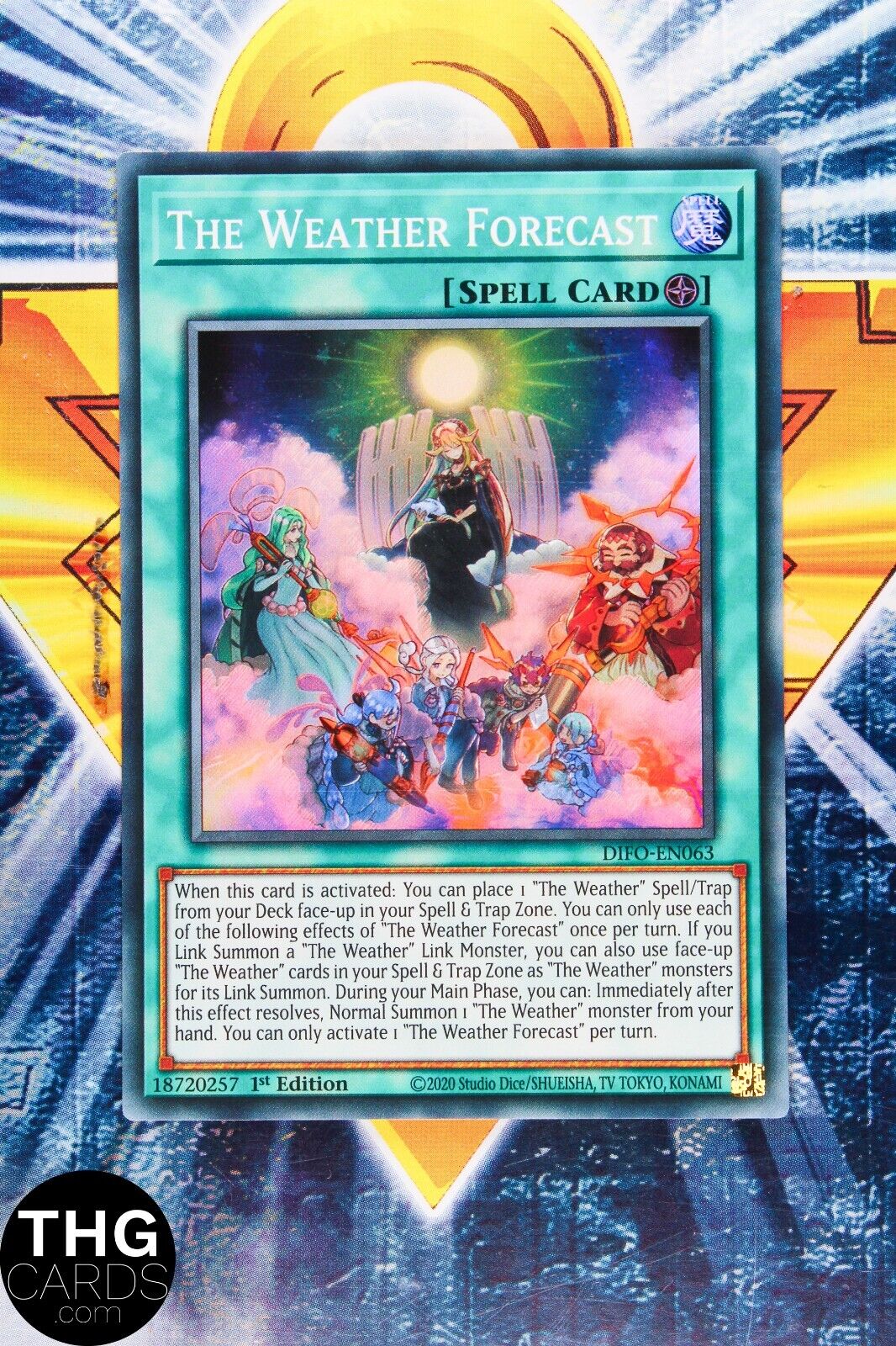 The Weather Forecast DIFO-EN063 1st Edition Super Rare Yugioh Card