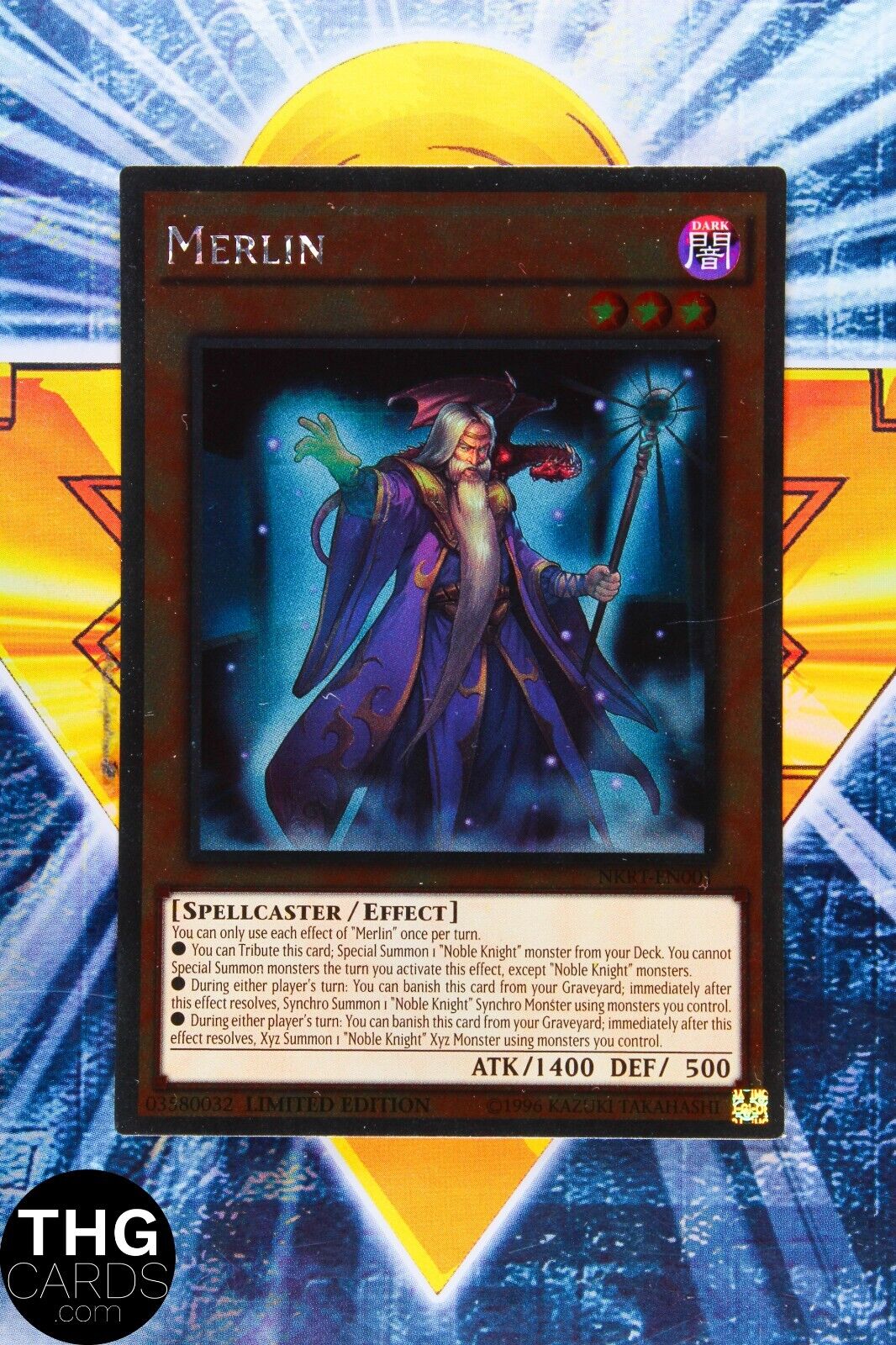 Merlin NKRT-EN001 Platinum Ultra Rare Yugioh Card