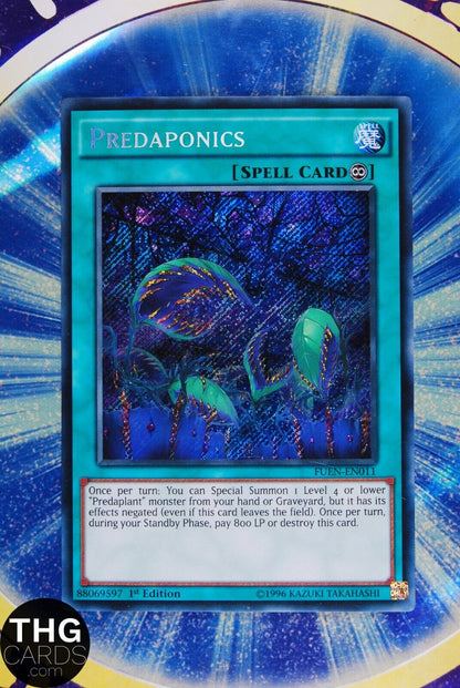 Predaponics FUEN-EN011 1st Edition Secret Rare Yugioh Card