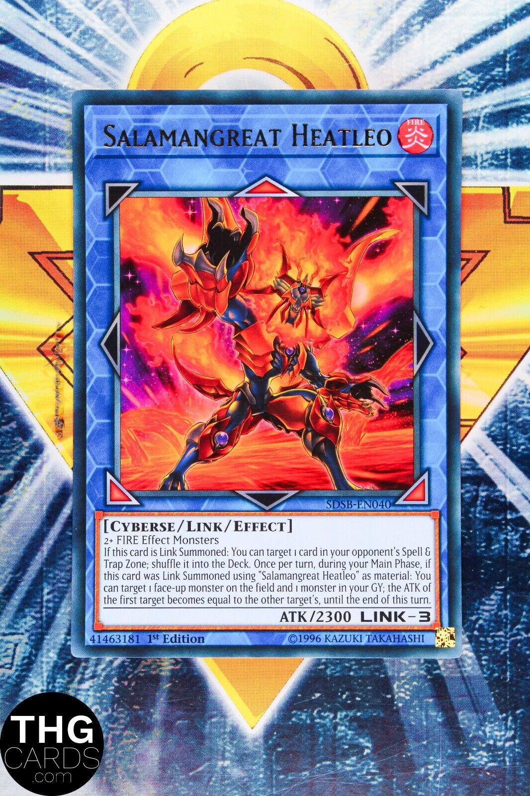 Salamangreat Heatleo SDSB-EN040 1st Edition Ultra Rare Yugioh Card