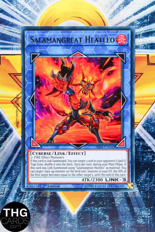 Salamangreat Heatleo SDSB-EN040 1st Edition Ultra Rare Yugioh Card