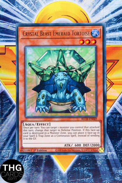 Crystal Beast Emerald Tortoise BLCR-EN049 1st Edition Ultra Rare Yugioh Playset