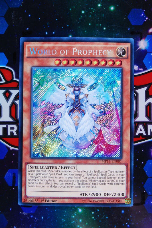 World of Prophecy MP14-EN081 1st Edition Secret Rare Yugioh Card