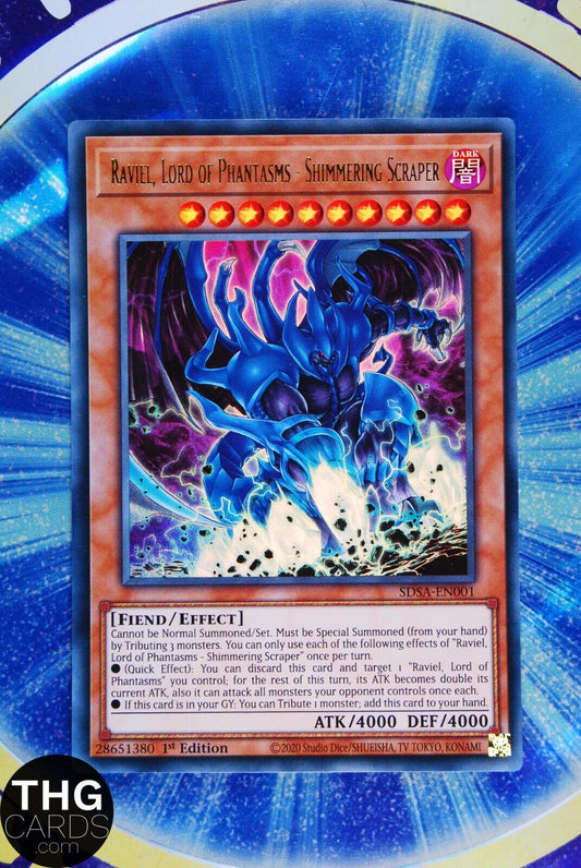 Raviel, Lord of Phantasms Shimmering Scraper SDSA-EN001 Ultra Rare Yugioh Card